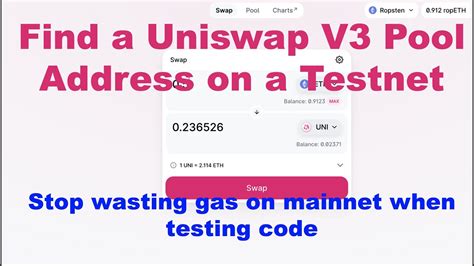 uniswap v3 pool address